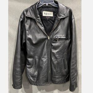 Vintage Wilsons M. Julian Heavyweight Leather Jacket Men’s Large Full Zip Moto